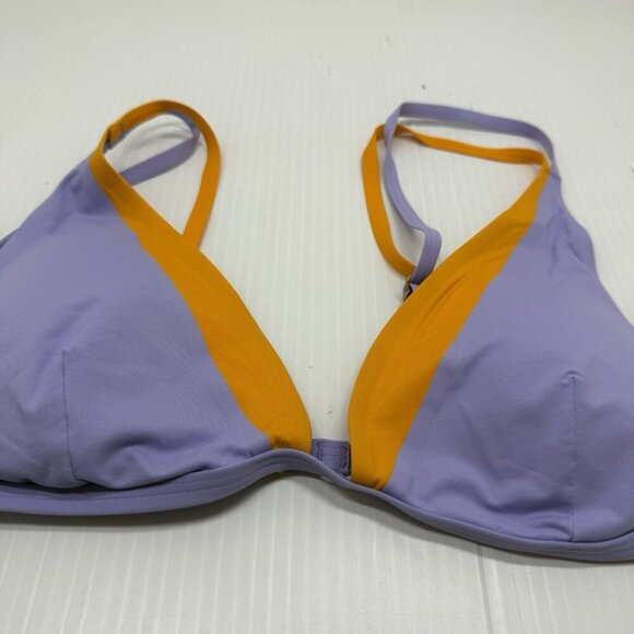 L*Space Bikini Top womens large Seam-Free Finneas Blue Orange Pool Vacation - Picture 4 of 7